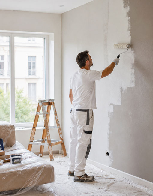 Travaux de rénovation intérieure et remise à neuf réalisés par Talia Bâtiment